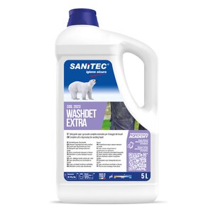 Močan razmaščevalni detergent za perilo SANITEC Washdet Extra 5 l